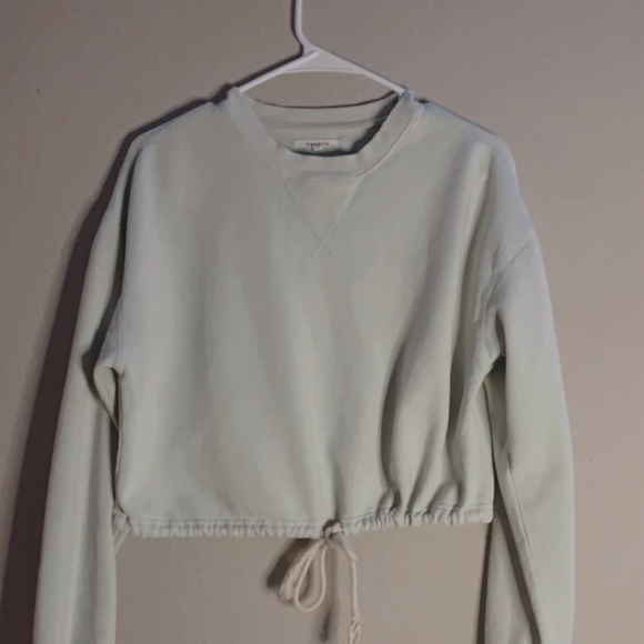 Lime Green Crewneck with String | Pacsun - Picture 2 of 3